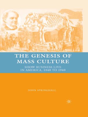 cover image of The Genesis of Mass Culture